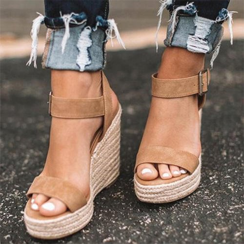 Wedge Heel Platform Sandals shopify LILYELF
