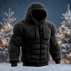 3D Print Christmas Ugly Sweater Unisex Black Ugly Hoodies by Inlyline