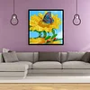 5D diy partielle spezielle geformte Bohrer Diamantmalerei Sonnenblume Dekor (yxc394)