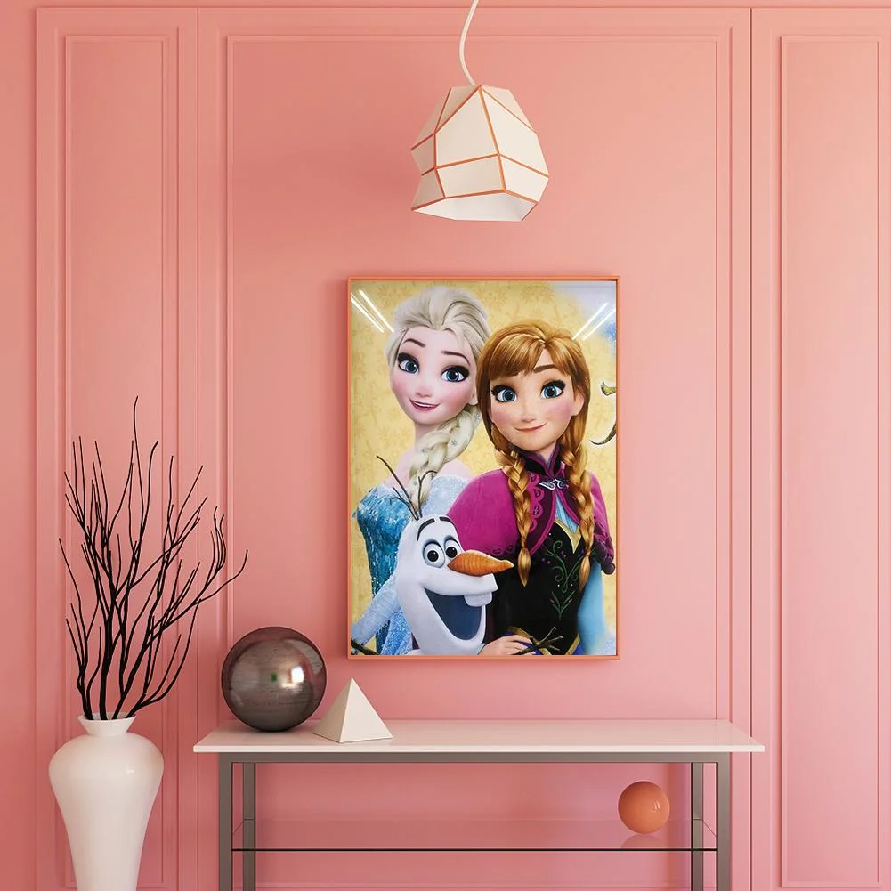 Diamond Painting - Full Round Drill - Frozen Figure(30*40cm)