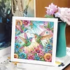 5D DIY Partial Special Shaped Drill Hummingbird Diamond Painting With Frame Kit19.2x19.2cm