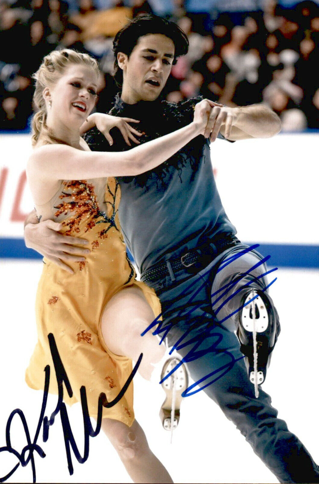 Kaitlyn Weaver Andrew Poje SIGNED 4x6 Photo Poster painting Figure Skating OLYMPICS SOCHI #5