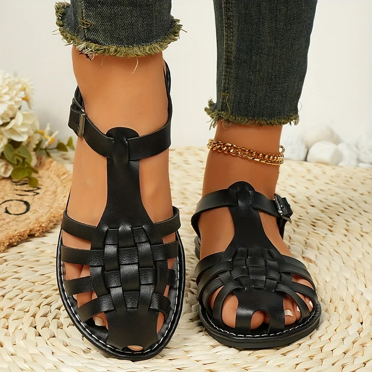 Ankle buckle strap sandals for women Radinnoo.com