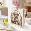 Diamond Painting Acrylic Happy Puppy Paper Towel Storage Rack Decor