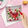 6Pcs Valentines Day Diamond Painting Greeting Card
