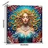 uk.everydayedeals DIY Pearl Painting With Frame - Handmade Self-Adhesive Pearls - Mermaid(25*25cm)