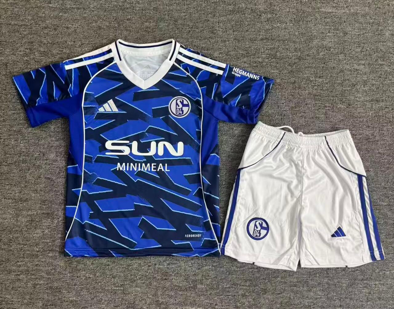 2025/2026 Kids Size Schalke 04 Home Football Shirt