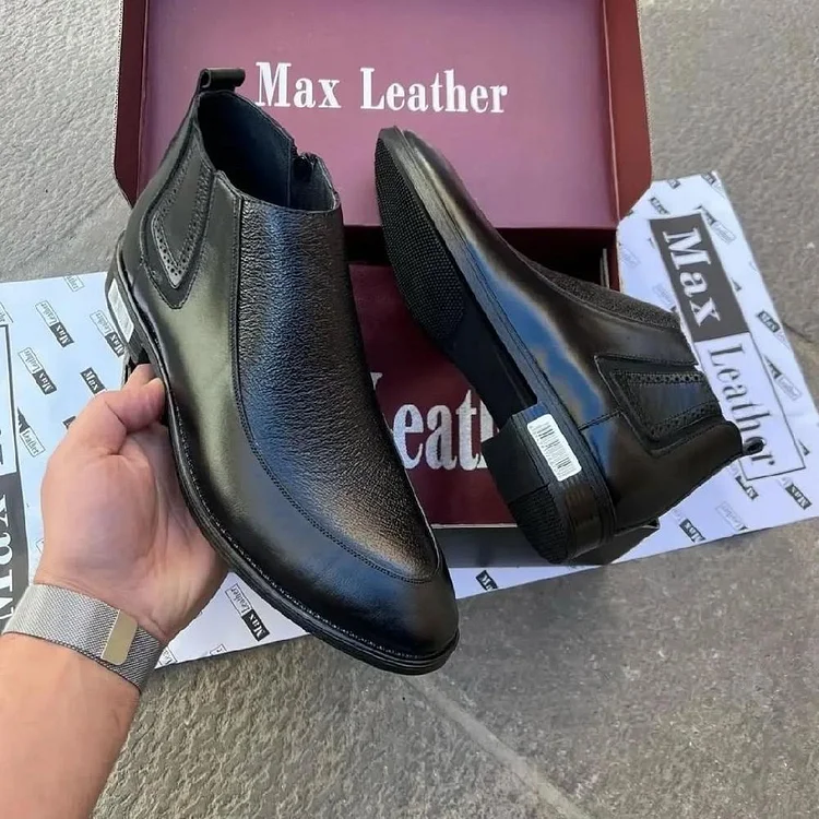 Men's Genuine Leather Business Casual Martin Boots
