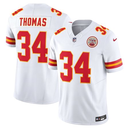 Youth Kansas City Chiefs #34 R Mason Thomas White 2026 NFL Draft Vapor F.U.S.E. Limited Jersey
