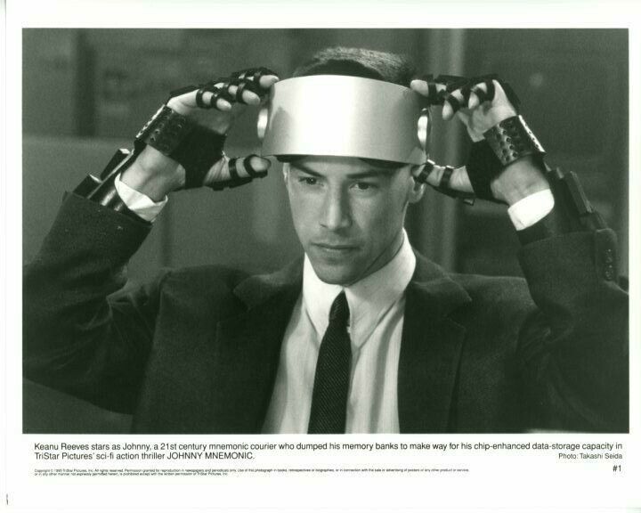 Keanu Reeves Johnny Mnemonic Original Press 8X10 Photo Poster painting