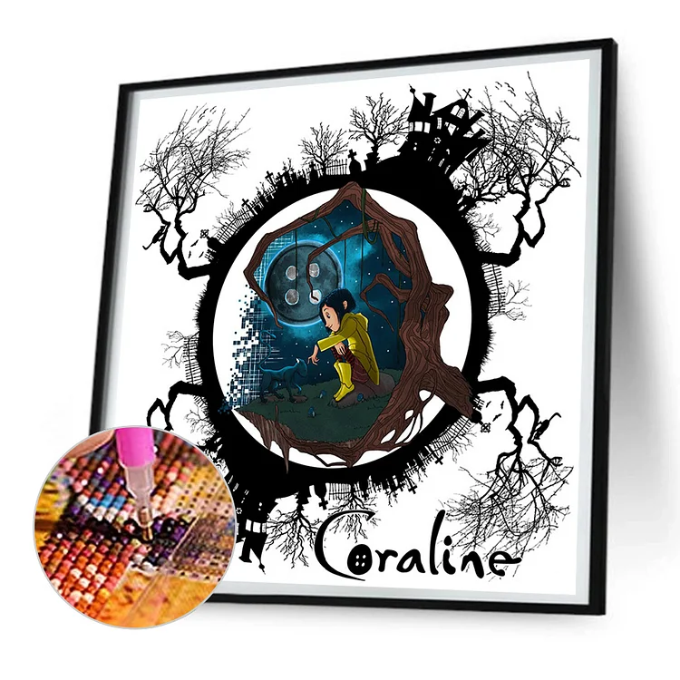 Coraline - Full Round - Diamond Painting(30*30cm)