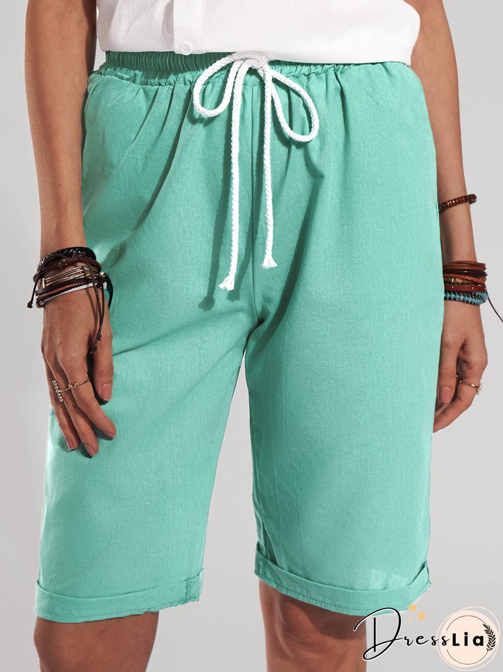 Cotton and linen women's trousers, thin casual pants, nine-point pants, five-point Shorts