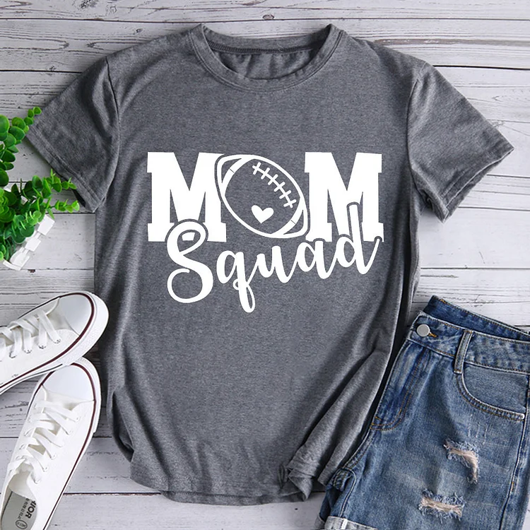 Football Mom Squad T-Shirt-07598-Annaletters