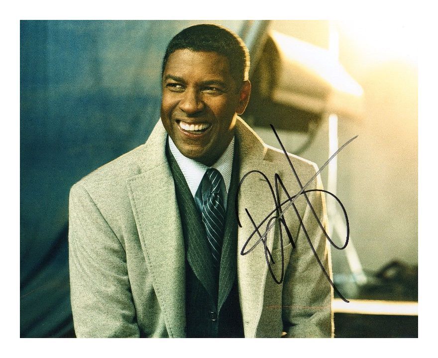 DENZEL WASHINGTON AUTOGRAPHED SIGNED A4 PP POSTER Photo Poster painting PRINT