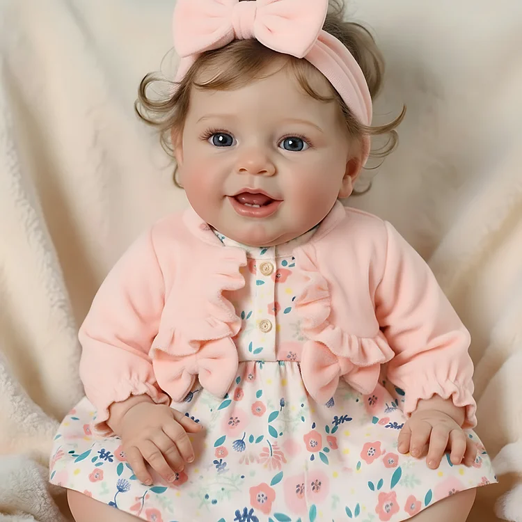 Babeside Smiling Reborn Baby Vead 20" Little Infant Girl Heartwarming Gift Timeless Emotional Moments