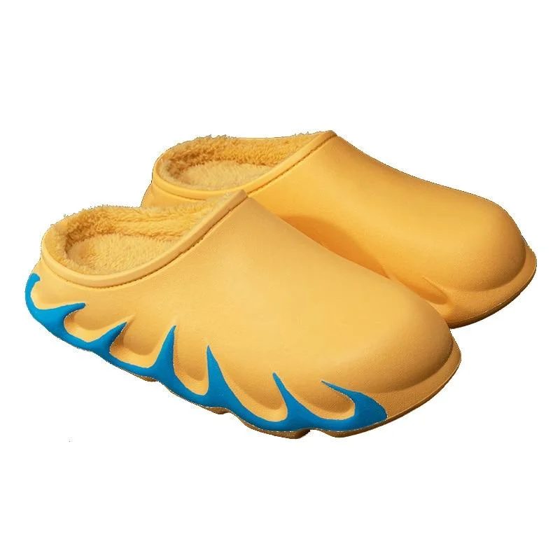 Letclo™ Waterproof Non-Slip Home Couples Cotton Slippers letclo Letclo