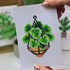 12pcs Plants DIY Mini Square Diamond Painting Set 14x18cm
