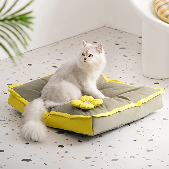 Yellow Flower Cat Mat