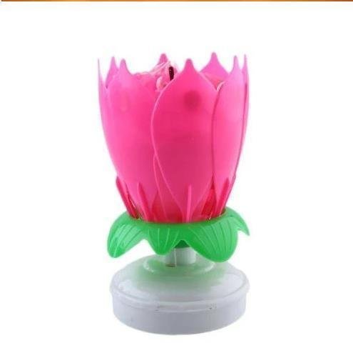 Musical Lotus Flower Candle