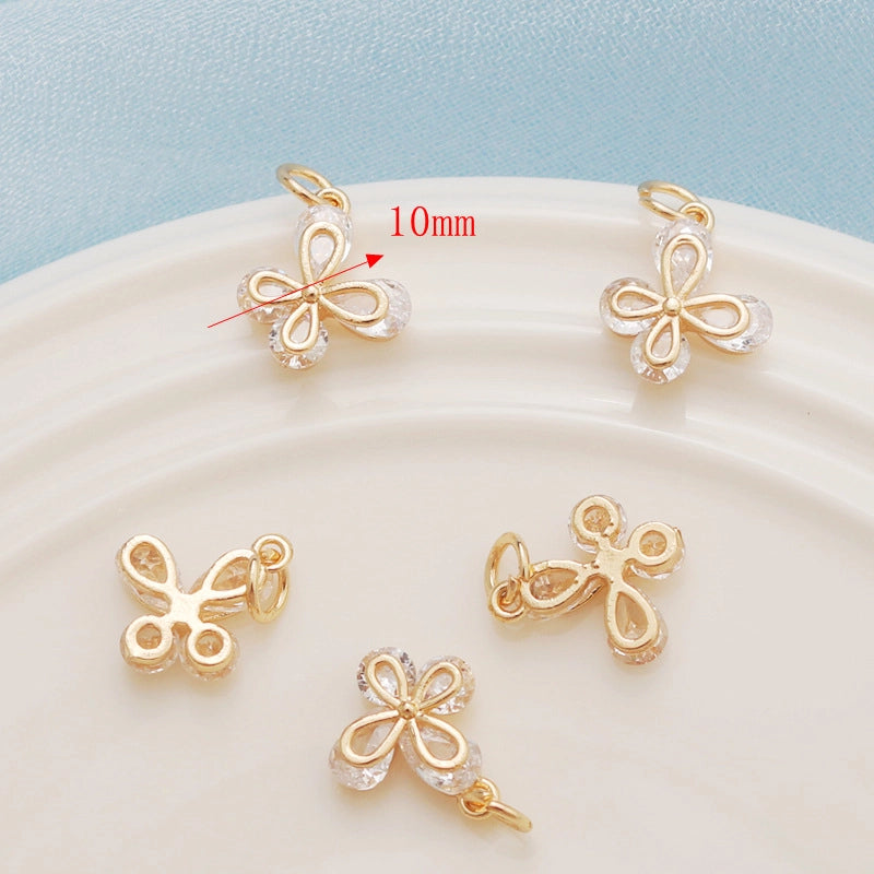 1 Piece Alloy Star Heart Shape Bow Knot Pendant
