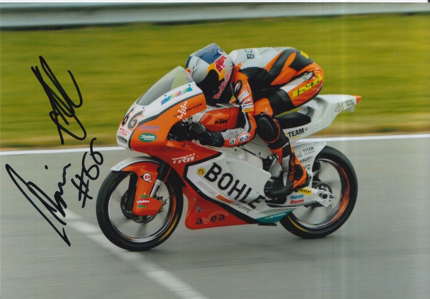 Florian Alt Hand Signed 7x5 Photo Poster painting Kiefer Racing Moto3 MotoGP 8.