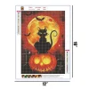 Pumpkin Cat  | Full Round Diamond Painting Kits