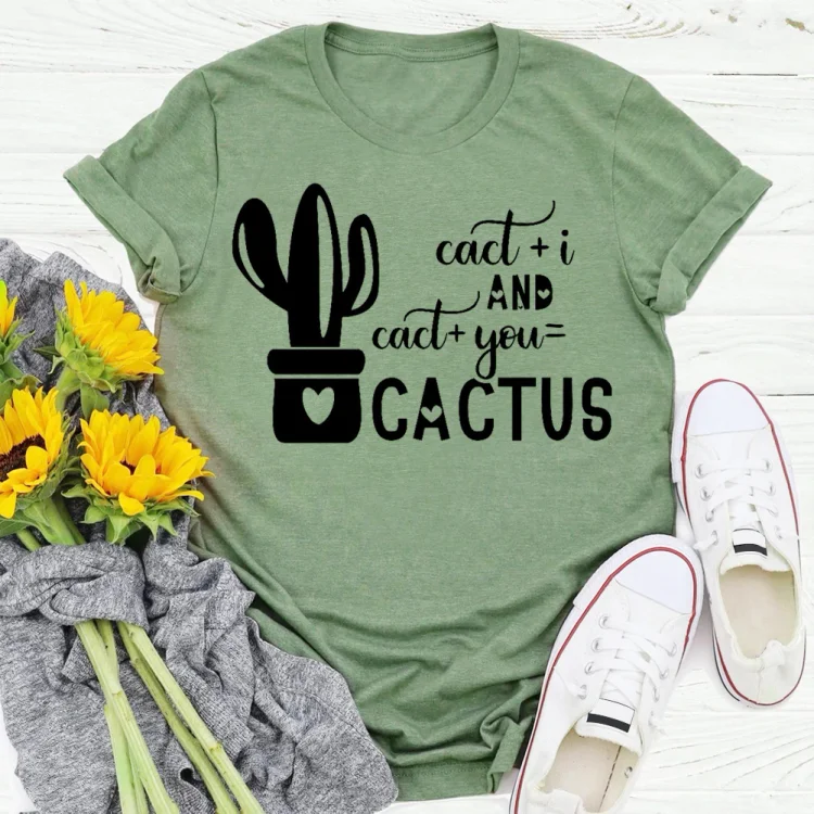 PSL-Nature Lover-Funny Cactus  T-shirt Tee -02606