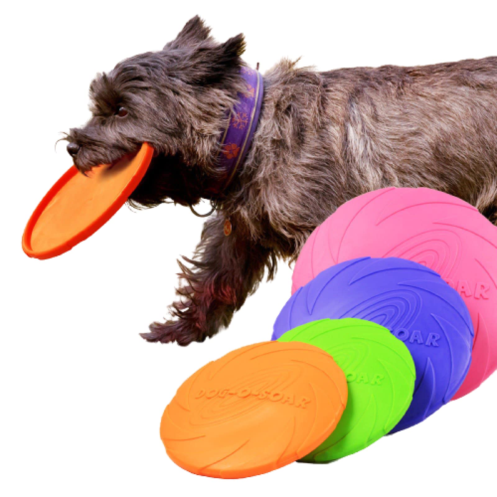 Soft Rubber Dog Frisbee Toy