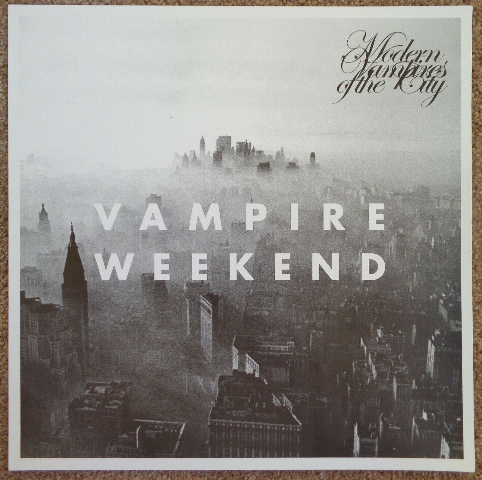 VAMPIRE WEEKEND Album POSTER Modern Vampires Of The City 2-Sided 12x12