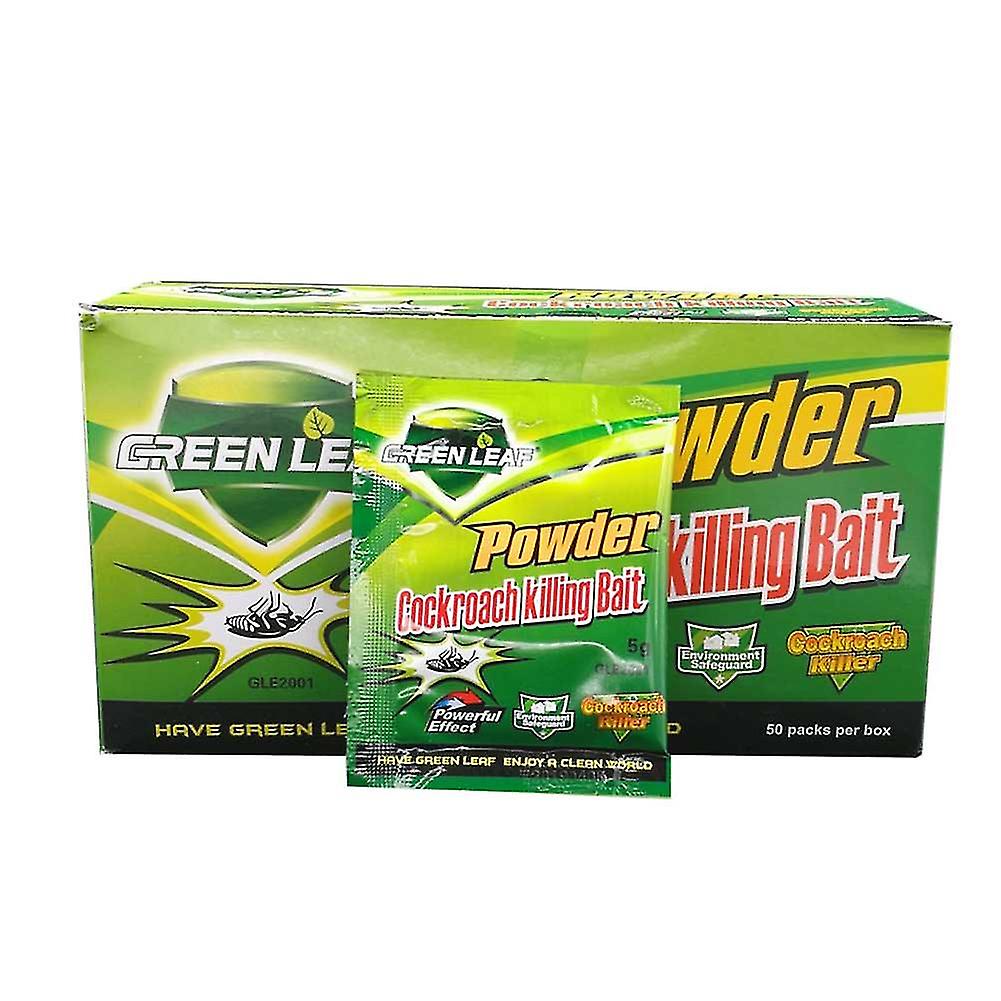 Green Leaf Powder Killer Bait Repeller Kill Trap Control (50 paquets)