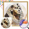 Diamond Painting -DIY Round Partial AB Drill Sphinx（35x35cm）