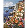 Cliff Flower Sea-14CT Stamped Cross Stitch Egyptian Cotton 40*55cm/15.75*21.65in tapestrymarket