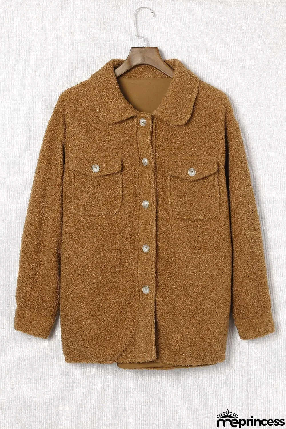 Flap Pockets Button Front Jacket