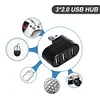 Multifunctional Rotatable 3-port USB