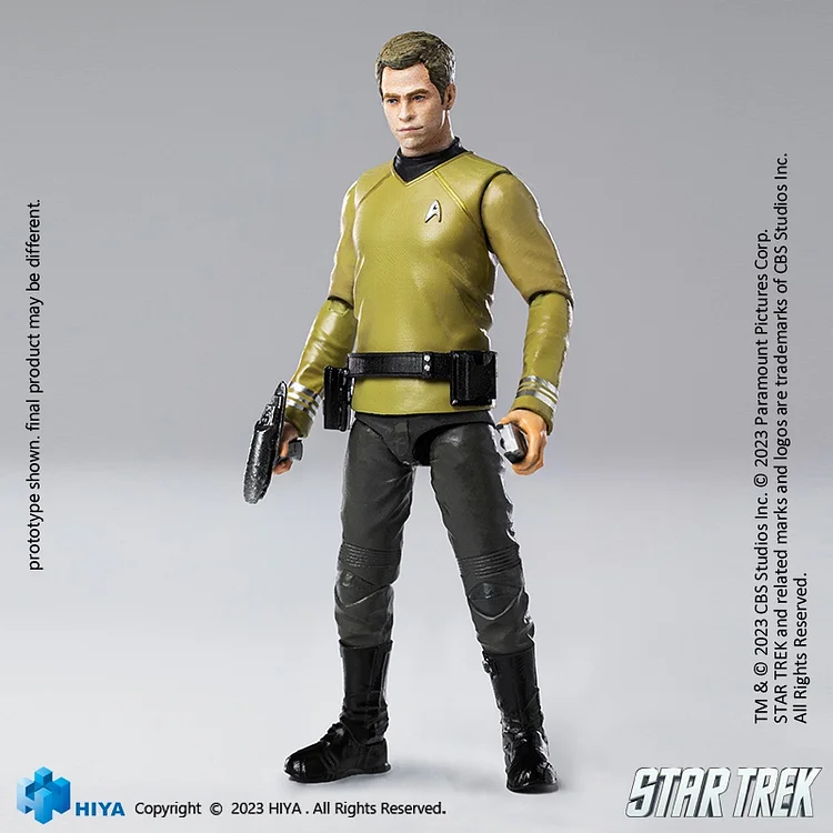 PRE-ORDER HIYA - Exquisite Mini  - Star Trek 2009 Kirk EMS0255 & EMS0257 1/18 Action Figure-