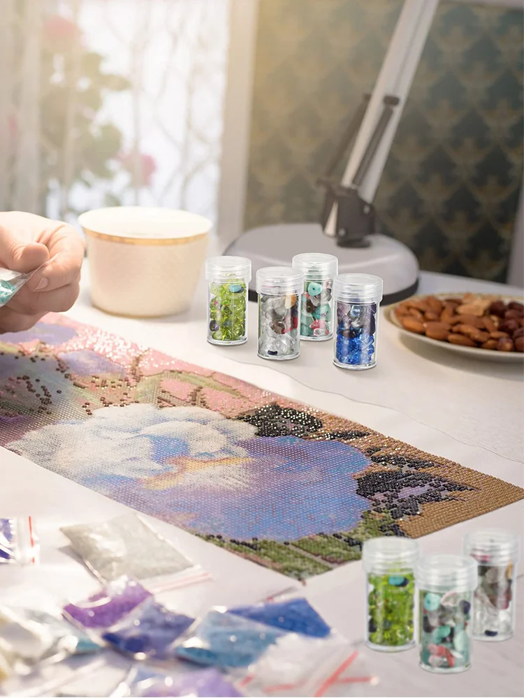 70 Slots Portable 5D Diamond Painting Carrying Bag with Tools for DIY Art Craft