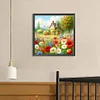 Diamond Painting -DIY Round Drill House Flowers(40x40cm)