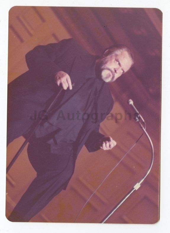 Orson Welles - Vintage Candid Photo Poster painting by Peter Warrack - Previously Unpublished