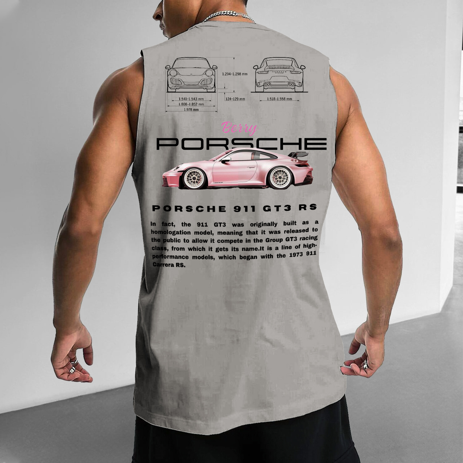 Casual Racing Print Vest / TECHWEAR CLUB / Techwear