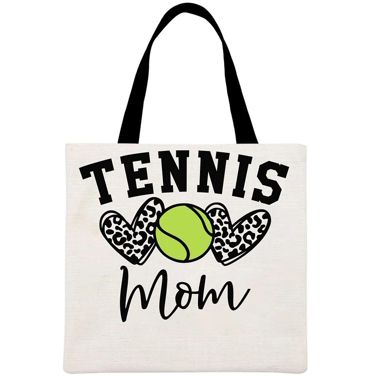 Tennis mom Printed Linen Bag-Annaletters