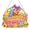 5D DIY Special Shaped Diamond Painting Easter Egg Bunny Festival Hanging With Lamp String Kit