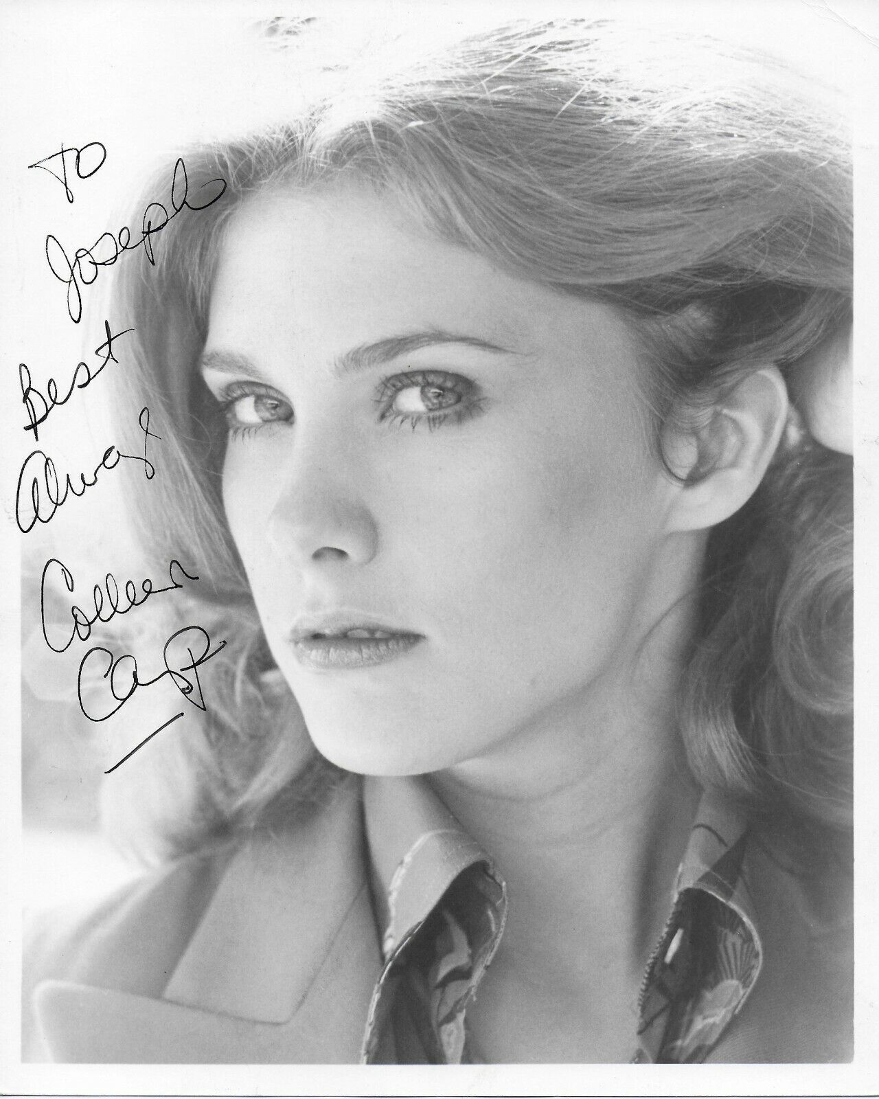 Colleen Camp Original Autographed 8X10 Photo Poster painting (Personalized to Joseph)