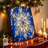 DIY Special Shape Diamond Painting Pearl Art With Inner Frame Kit 25x25cm(Snowflake)