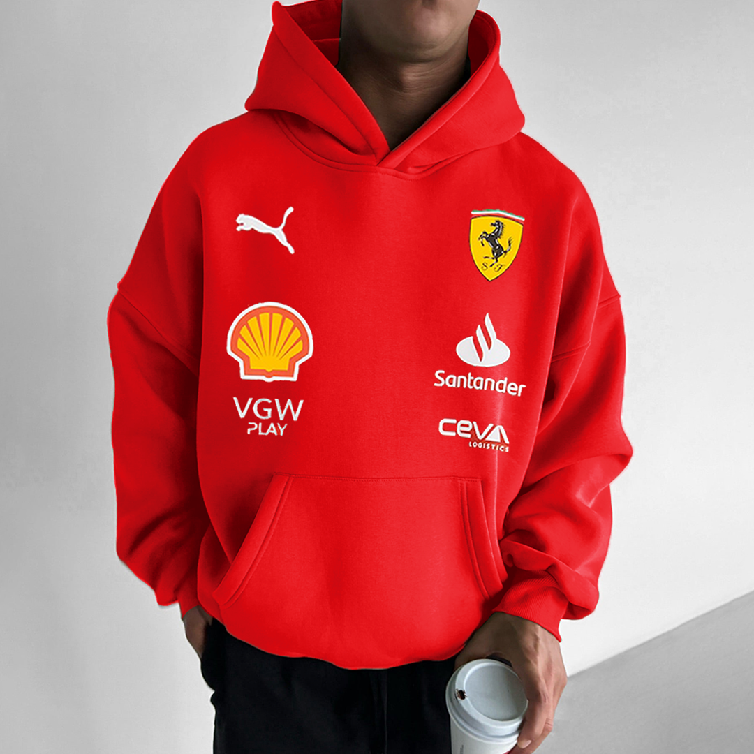 Men's Racing Team Oversized Casual Hoodie / TECHWEAR CLUB / Techwear
