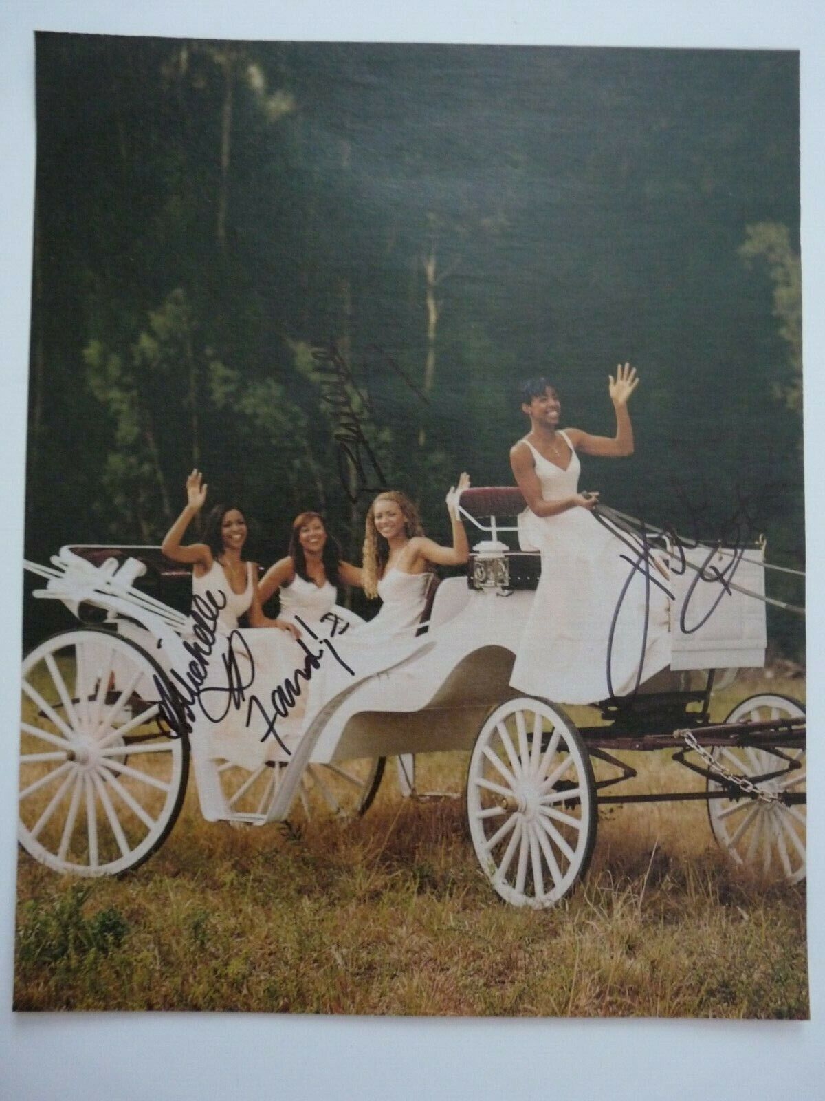 Beyonce & Destiny's Child Signed Autograph 8x10 Magazine Photo Poster painting Beckett Certified