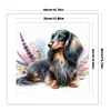 Dachshund-11CT Stamped Cross Stitch 40*40cm/15.75*15.75in