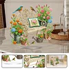 (US Only)Acrylic 2D Flat Print Garden Lounge Chair DIY Desktop Diamond Art Kits for Adult