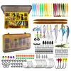 Fishing Lures Kit Soft and Hard Bait Hooks Sinker Weights Swivels Gifts for Men