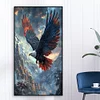Diamond Painting-DIY Full Round Drill Flying Eagle(75*45 CM)