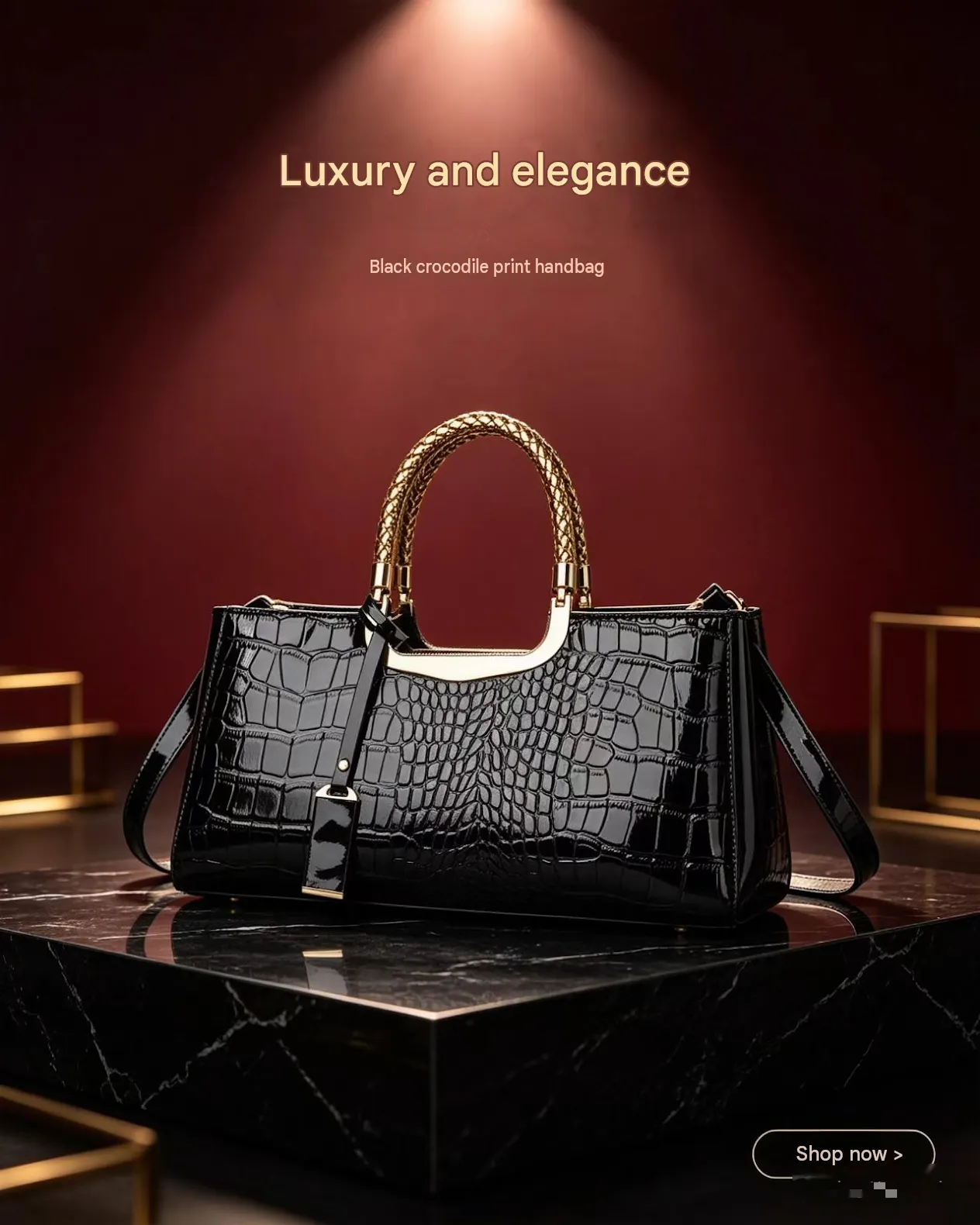 [24-hour delivery+Cash on delivery] Elegant handheld evening bag ...